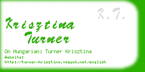 krisztina turner business card